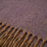 Traditional Herringbone Purple Hay Donegal