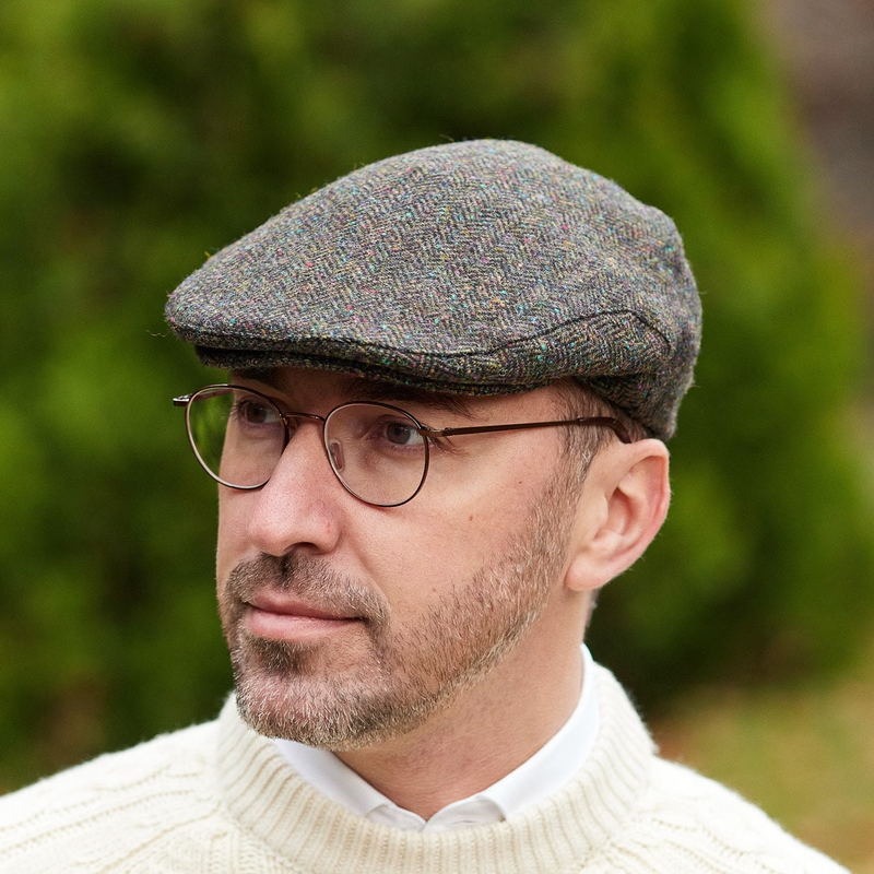 Irish Donegal Tweed Flat Cap Irish Tweed Store