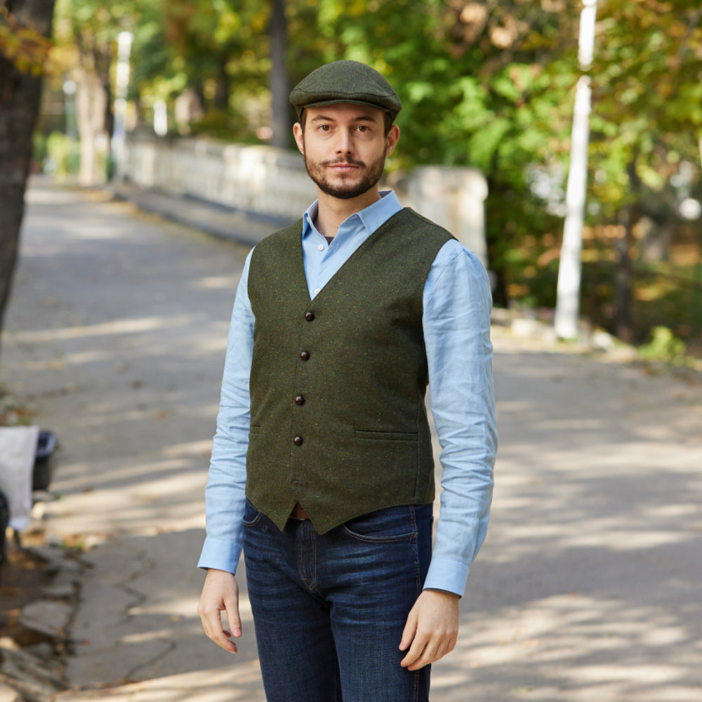 Men's donegal tweed waistcoat best sale